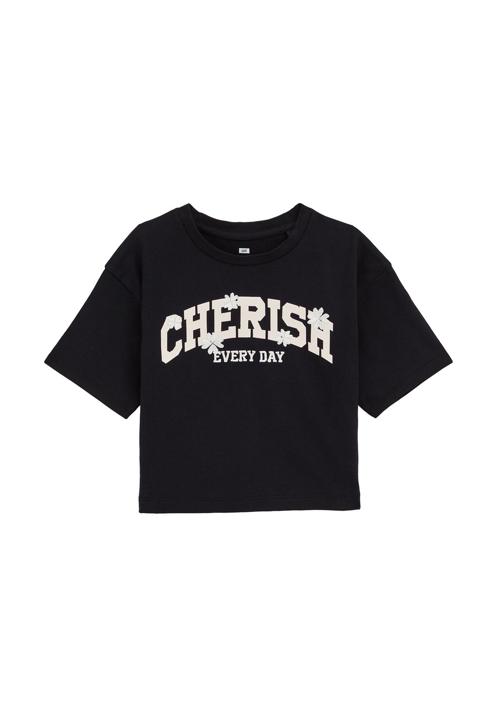 Футболка с принтом WE Fashion, черный 
Футболка с принтом WE Fashion, черный