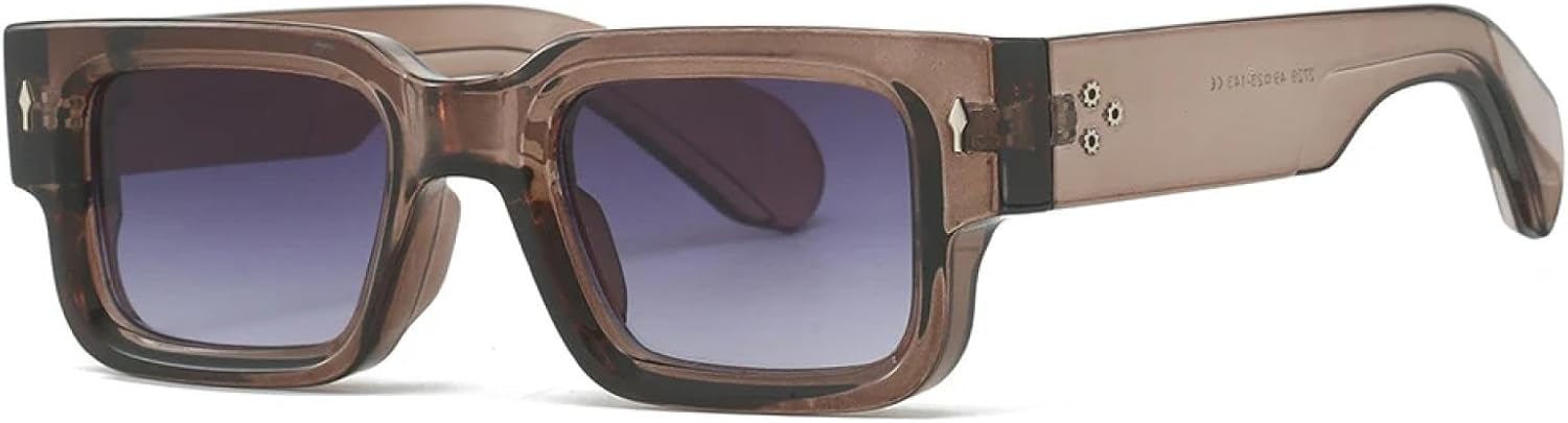 Классические модные солнцезащитные очки с заклепками для женщин и мужчин, роскошные винтажные панк-очки, популярные очки с защитой от УФ-излучения UV400 TYUVIVO, Tea Gray
Классические модные солнцезащитные очки с заклепками для женщин и мужчин, роскошные винтажные панк-очки, популярные очки с защитой от УФ-излучения UV400 TYUVIVO, Tea Gray