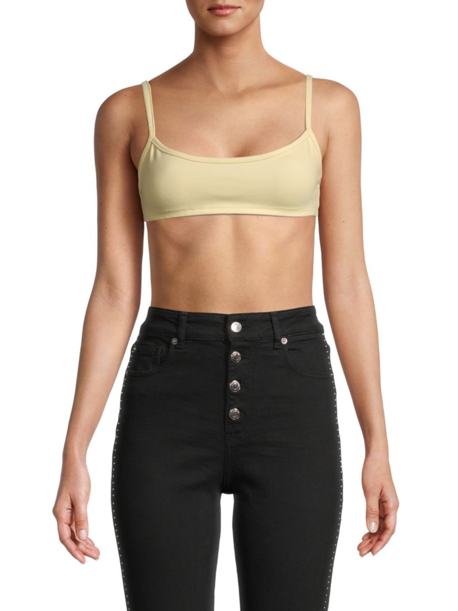 Укороченный бюстгальтер-топ Ponte WeWoreWhat, цвет Buttermilk
Укороченный бюстгальтер-топ Ponte WeWoreWhat, цвет Buttermilk