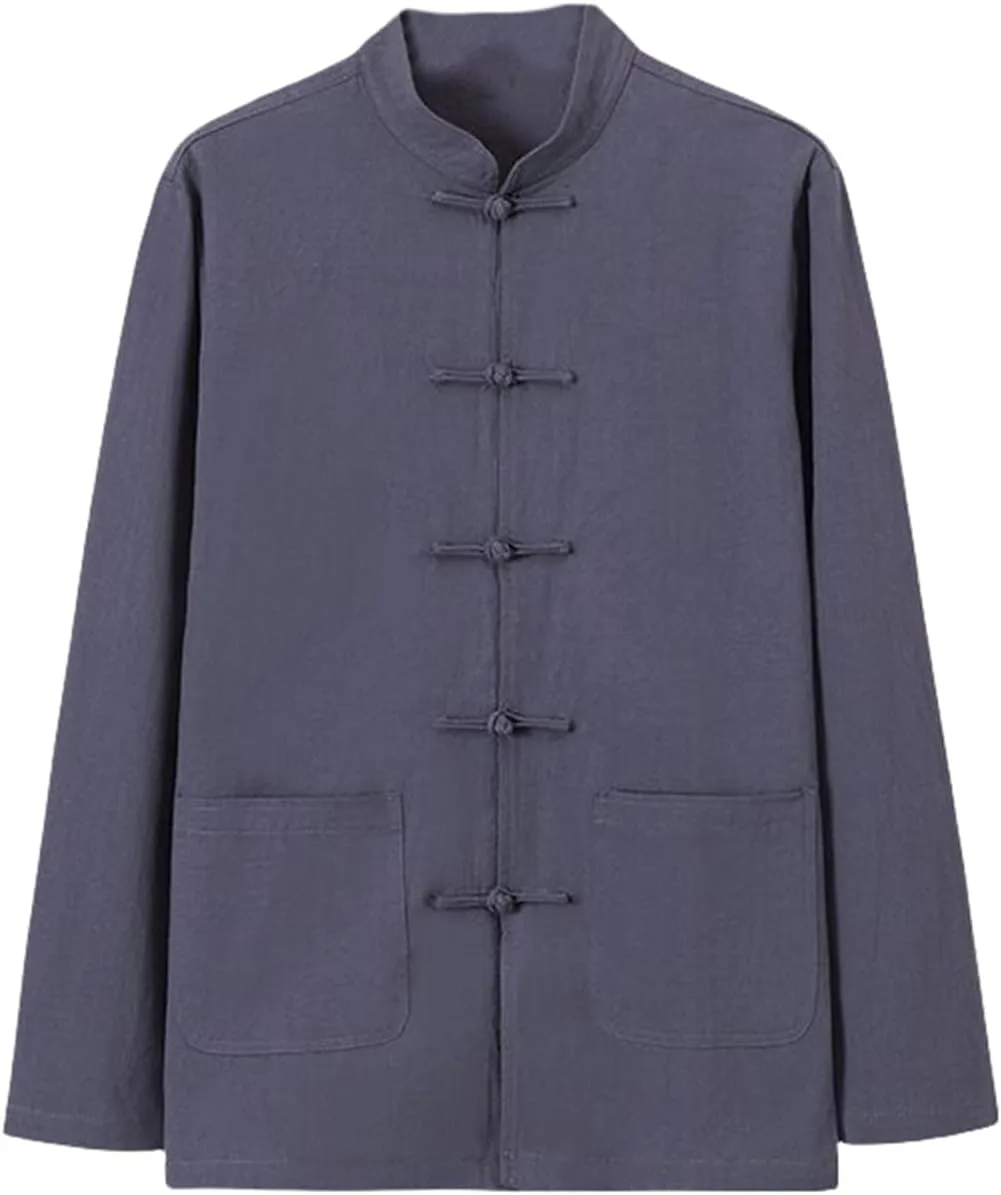 Мужская весенне-осенняя рубашка в ретро-китайском стиле из хлопка и льна с лягушачьими пуговицами MQMYJSP
Мужская весенне-осенняя рубашка в ретро-китайском стиле из хлопка и льна с лягушачьими пуговицами MQMYJSP