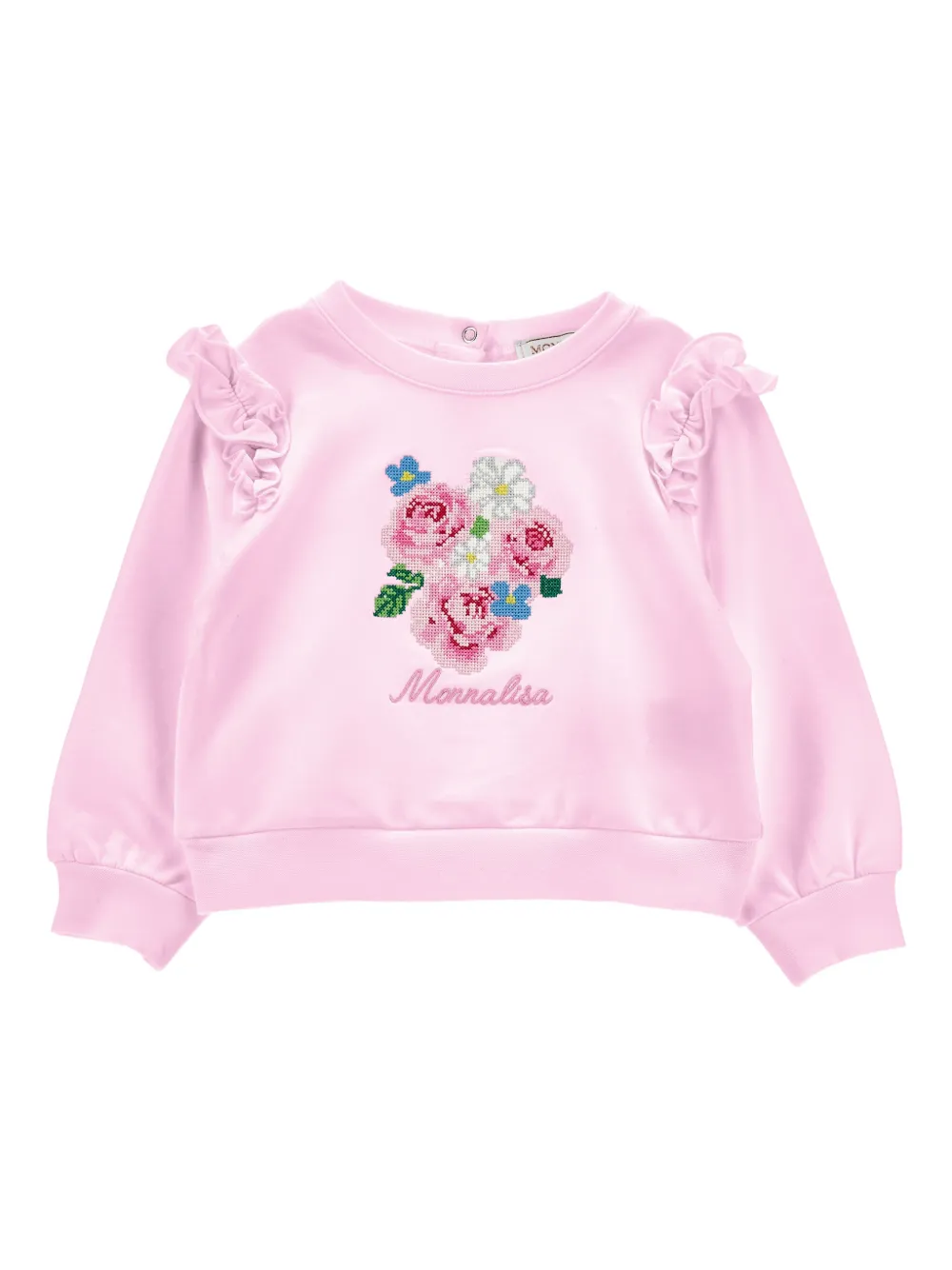 Толстовка с вышитым логотипом Monnalisa, розовый
Толстовка с вышитым логотипом Monnalisa, розовый