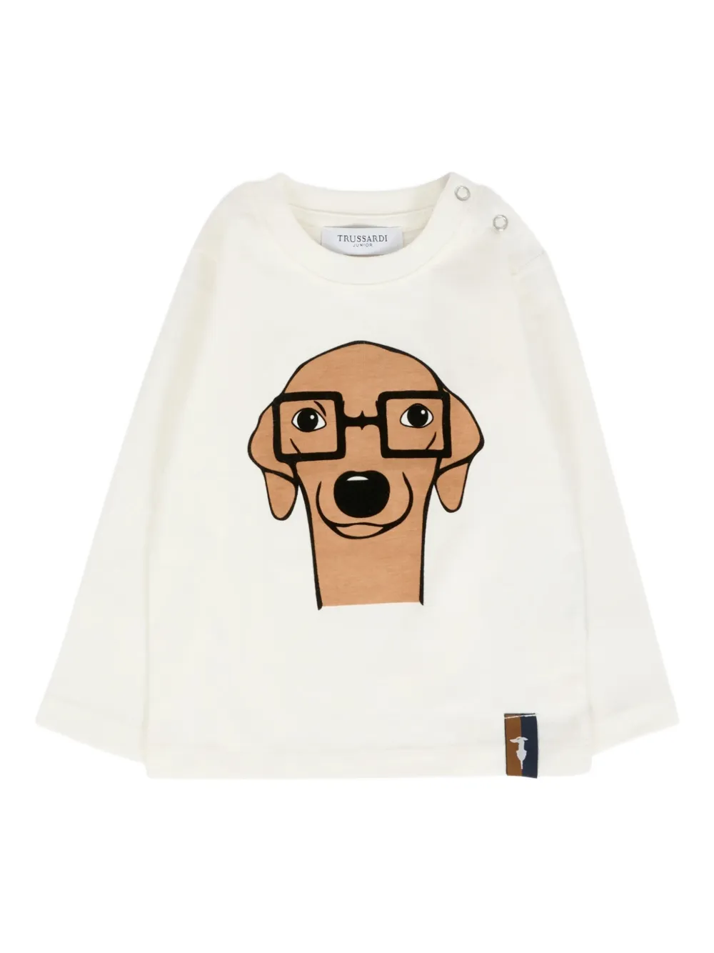 Футболка с длинными рукавами Trussardi Junior, нейтральный
Футболка с длинными рукавами Trussardi Junior, нейтральный