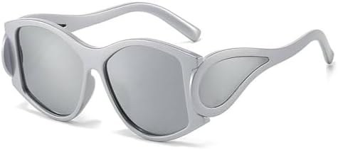 Панк-солнцезащитные очки для мужчин, большие солнцезащитные очки «кошачий глаз» для женщин, солнцезащитные очки в стиле стимпанк, модные очки неправильной формы MTZJH, C4silver
Панк-солнцезащитные очки для мужчин, большие солнцезащитные очки «кошачий глаз» для женщин, солнцезащитные очки в стиле стимпанк, модные очки неправильной формы MTZJH, C4silver