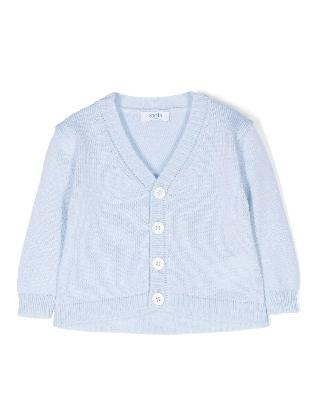 Кардиган из шерсти мериноса с V-образным вырезом Siola, синий
Кардиган из шерсти мериноса с V-образным вырезом Siola, синий