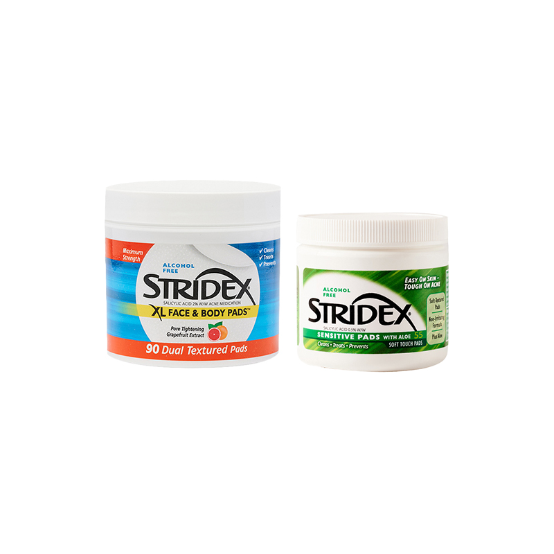 Stride Body Salicylic Acid + Facial Salicylic Acid Care Kits очищение STRIDEX
Stride Body Salicylic Acid + Facial Salicylic Acid Care Kits очищение STRIDEX