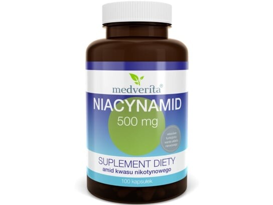 Medverita, Ниацинамид, 500 мг, 100 капсул
Medverita, Ниацинамид, 500 мг, 100 капсул