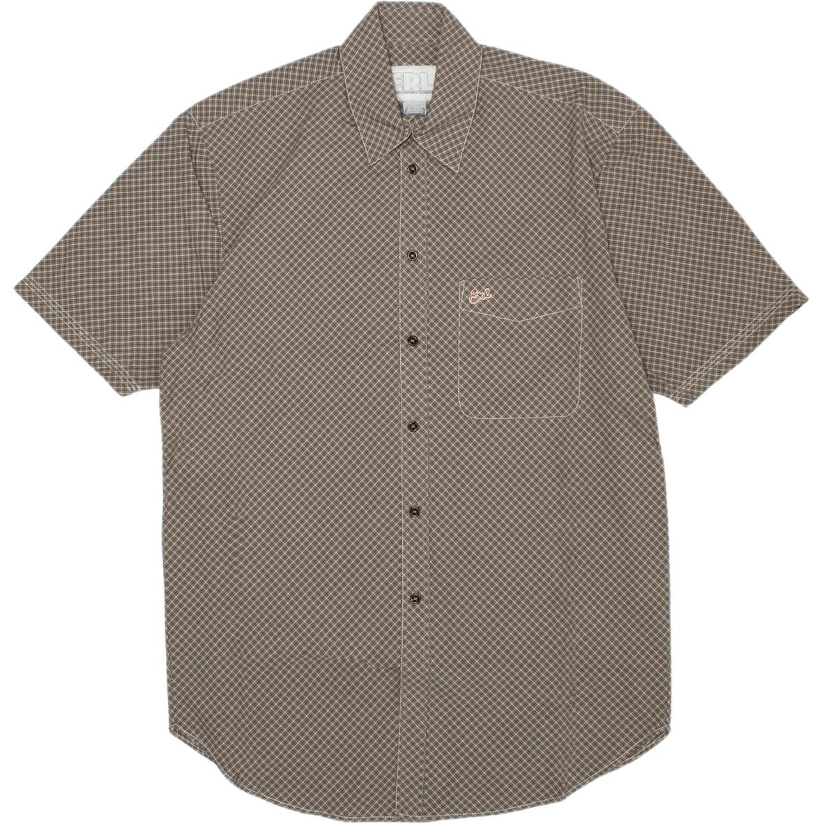Рубашка с коротким рукавом в клетку ERL, коричневый
Рубашка с коротким рукавом в клетку ERL, коричневый