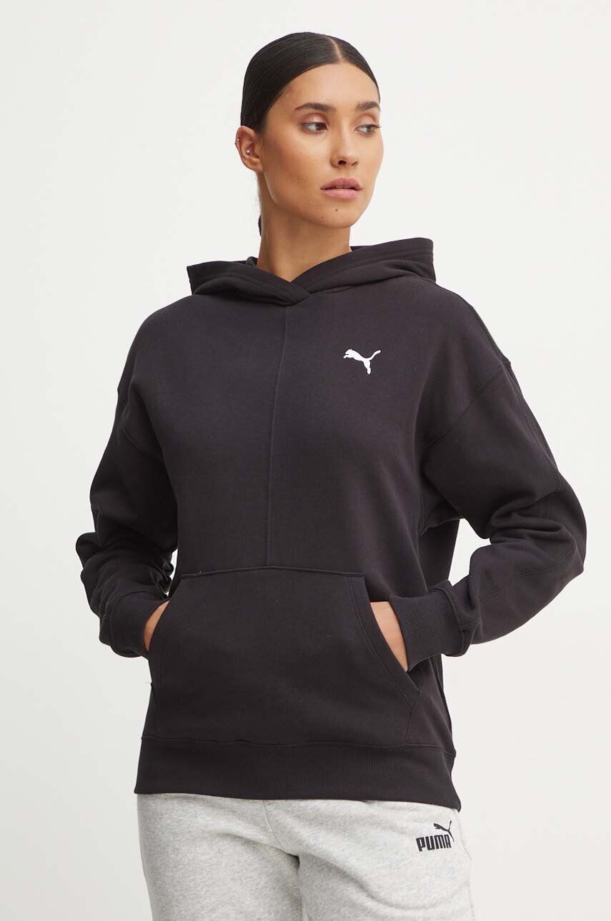 Хлопковая толстовка Puma, черный
Хлопковая толстовка Puma, черный