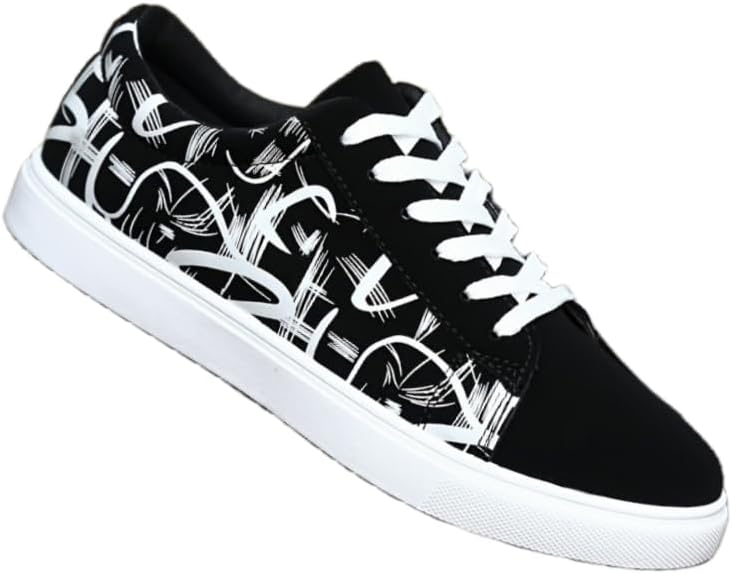 Мужские модные кроссовки уличного стиля низкие для скейта, удобные нескользящие повседневные кроссовки на шнуровке для мужских активностей на улице Hoalox, черный
Мужские модные кроссовки уличного стиля низкие для скейта, удобные нескользящие повседневные кроссовки на шнуровке для мужских активностей на улице Hoalox, черный