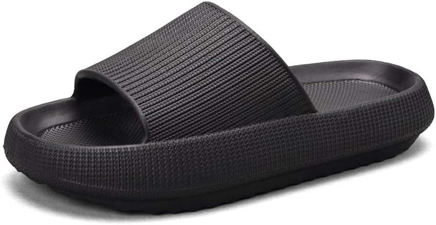 Сланцы JOEUSTY Cloud для женщин и мужчин, домашние тапочки с подушечкой, мягкие и удобные, с толстой подошвой, противоскользящие, быстро сохнущие, для бассейна, пляжа, душа, ванной комнаты, дома и улицы, черный
Сланцы JOEUSTY Cloud для женщин и мужчин, домашние тапочки с подушечкой, мягкие и удобные, с толстой подошвой, противоскользящие, быстро сохнущие, для бассейна, пляжа, душа, ванной комнаты, дома и улицы, черный
