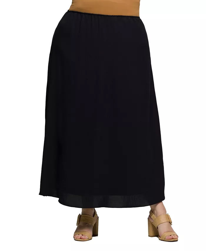 Юбка макси А-силуэта больших размеров с эластичной талией 24seven Comfort Apparel, черный
Юбка макси А-силуэта больших размеров с эластичной талией 24seven Comfort Apparel, черный
