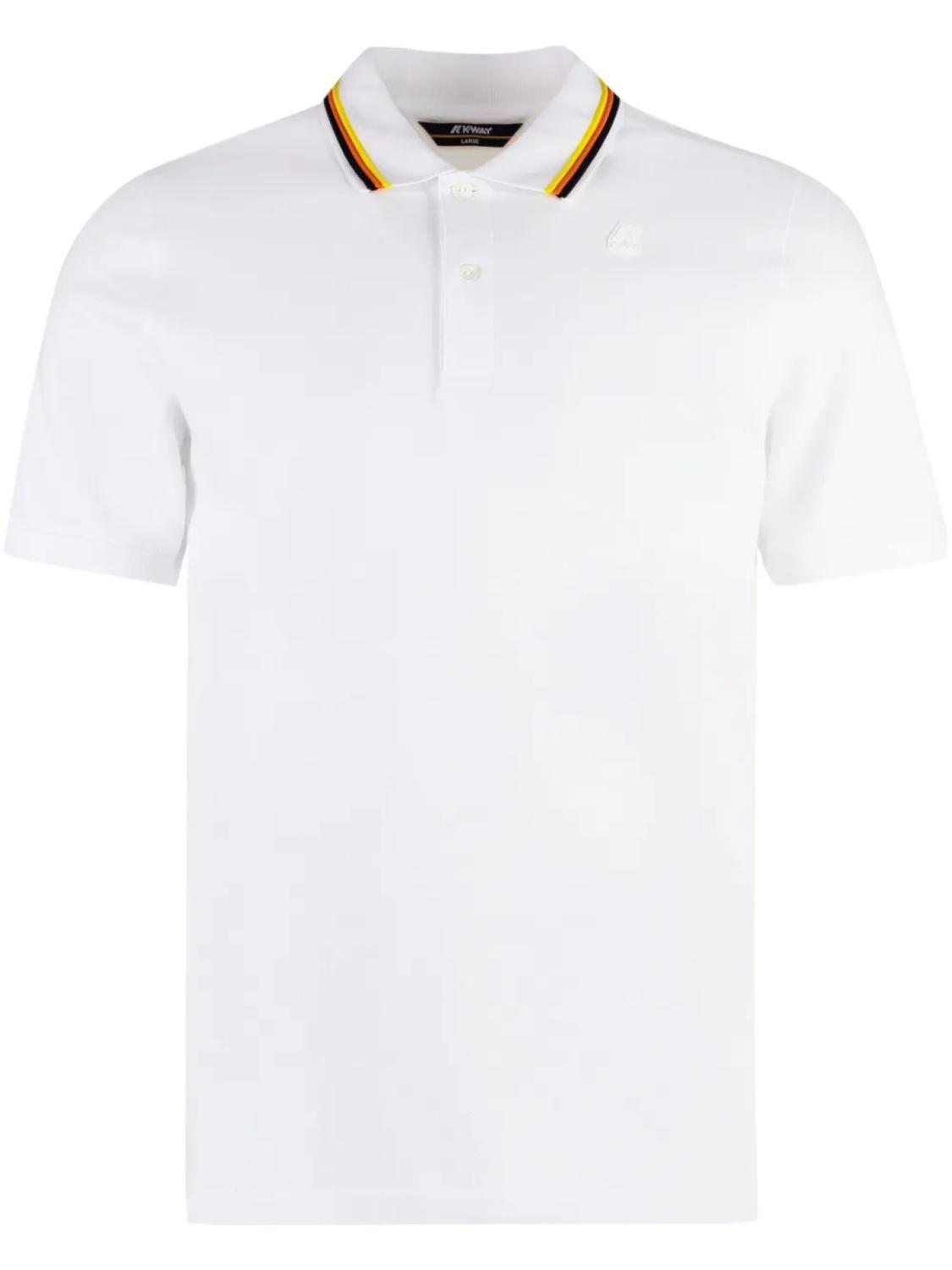 Рубашка поло с отделкой в полоску K-Way, белый
Рубашка поло с отделкой в полоску K-Way, белый