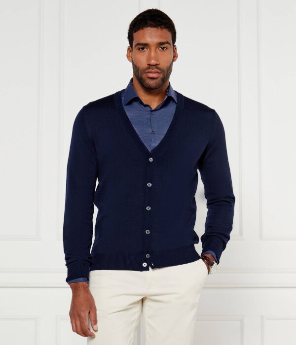 Кардиган мужской Stenströms из мериносовой шерсти, синий
Кардиган мужской Stenströms из мериносовой шерсти, синий
