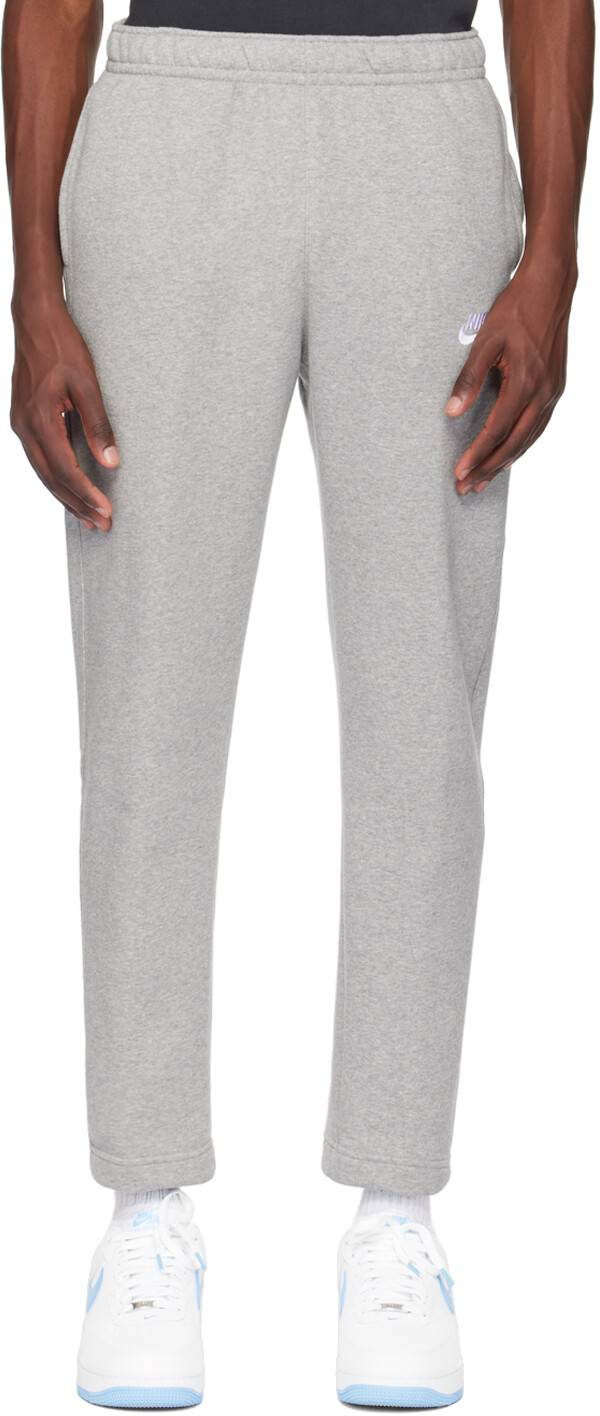 Серые вышитые спортивные штаны Nike, Dark grey heather/Matte silver/White
Серые вышитые спортивные штаны Nike, Dark grey heather/Matte silver/White