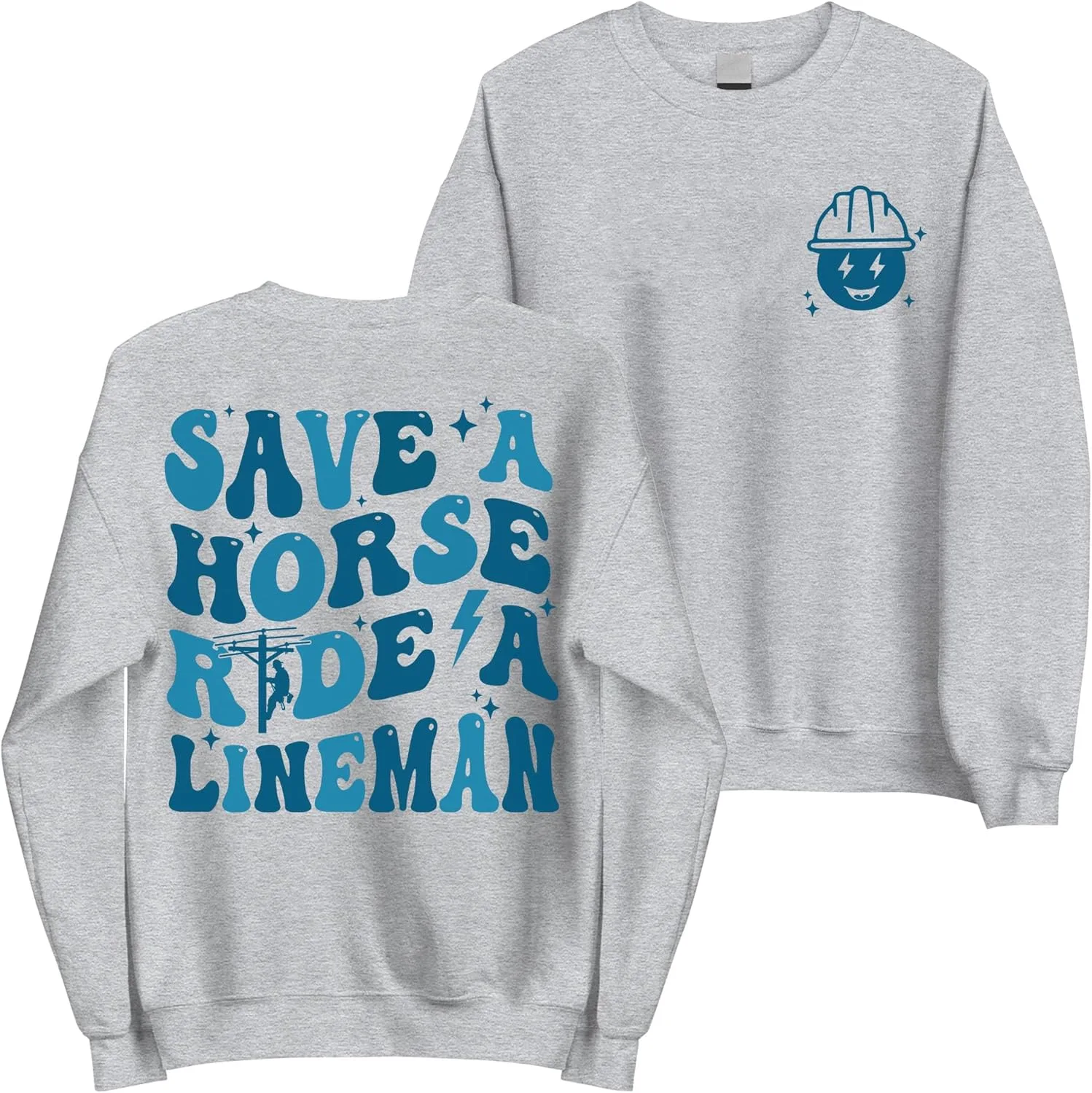 Толстовка с принтом "Save a Horse Ride a Lineman" MadalenStore
Толстовка с принтом "Save a Horse Ride a Lineman" MadalenStore