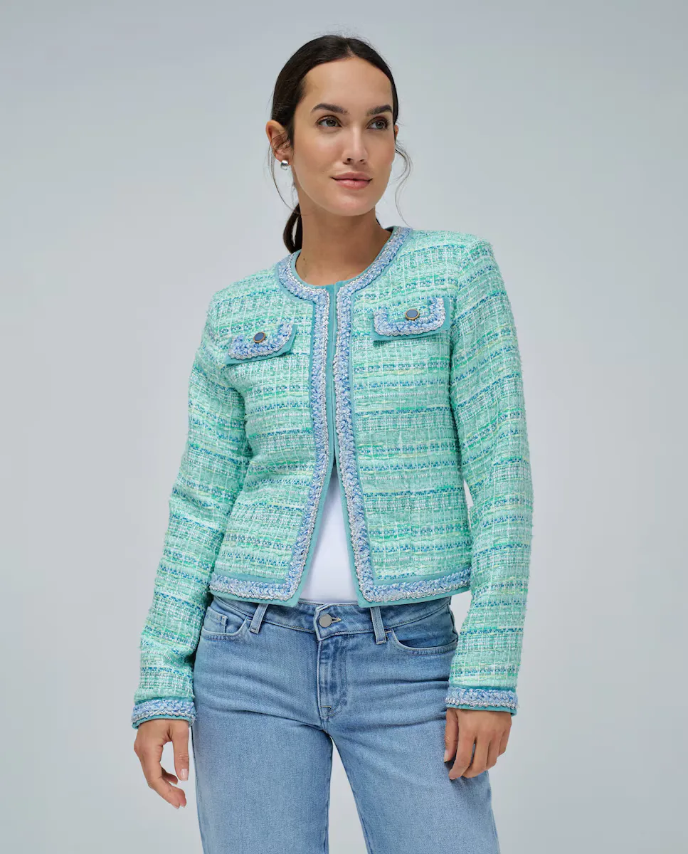 Женский твидовый пиджак цветастого тона Salsa Jeans, зеленый
Женский твидовый пиджак цветастого тона Salsa Jeans, зеленый