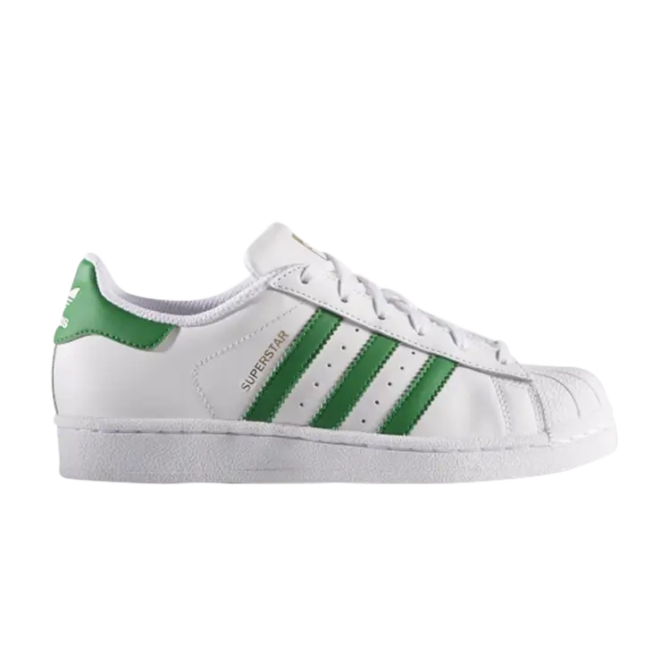 Кроссовки Adidas Superstar Foundation J 'White Green', белый
Кроссовки Adidas Superstar Foundation J 'White Green', белый