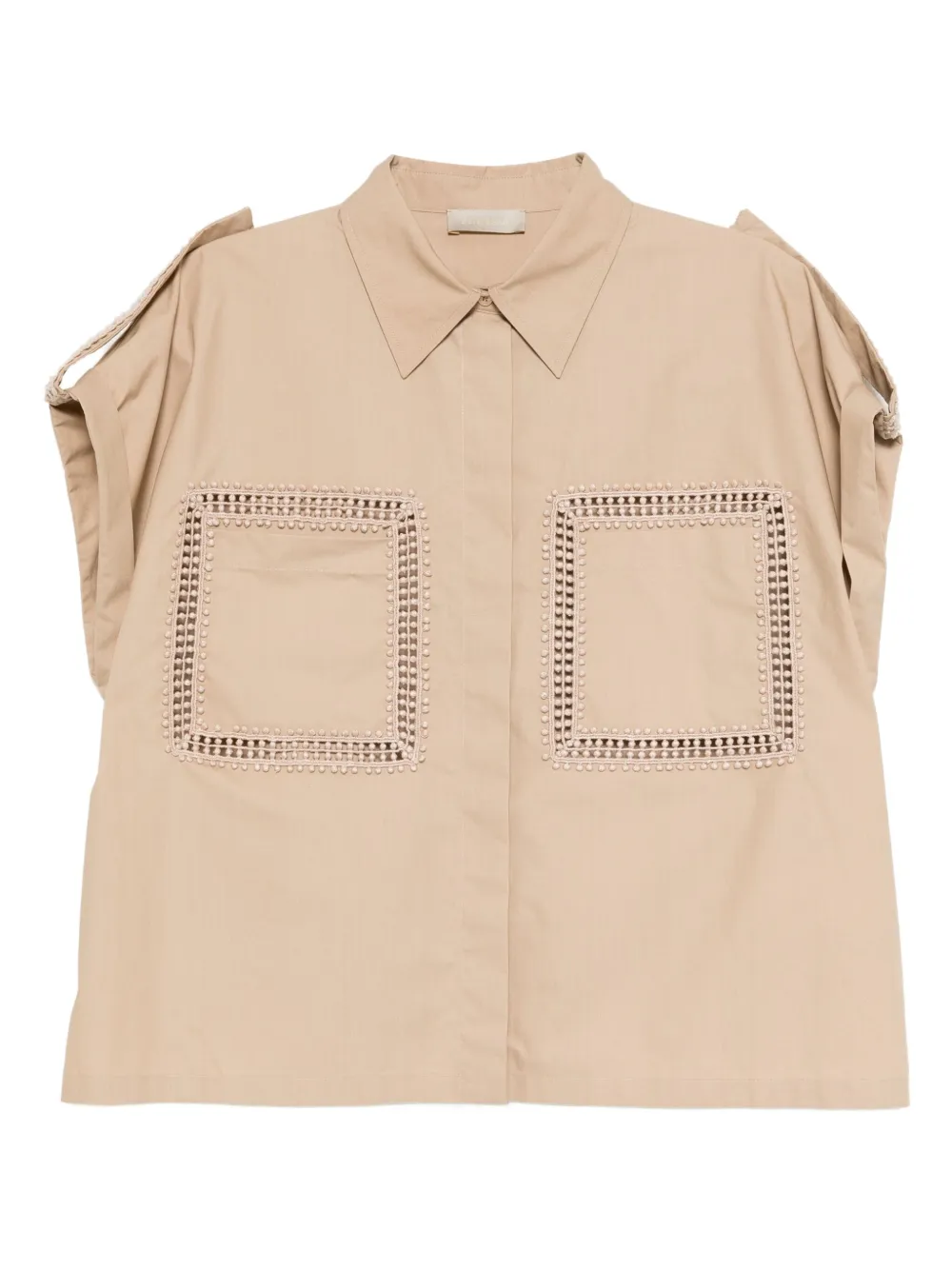 Поплиновая рубашка Elie Saab, нейтральный
Поплиновая рубашка Elie Saab, нейтральный