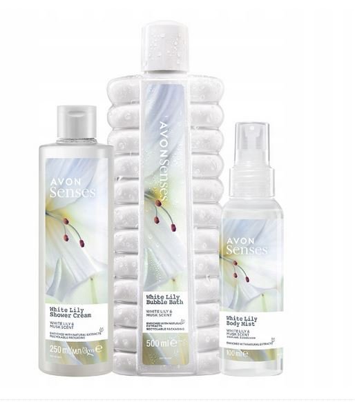 Набор из 3 косметических средств Avon White Lily White Lily Musk
Набор из 3 косметических средств Avon White Lily White Lily Musk