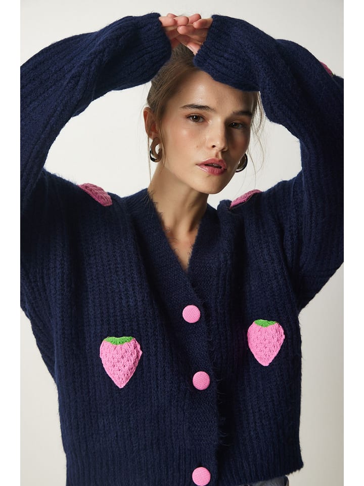 Кардиган темно-синего цвета Happiness Istanbul
Кардиган темно-синего цвета Happiness Istanbul