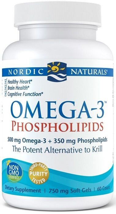 Nordic Naturals Omega 3 Phospholipids 500 Mg добавки с омега-3 жирными кислотами, 60 шт.
Nordic Naturals Omega 3 Phospholipids 500 Mg добавки с омега-3 жирными кислотами, 60 шт.