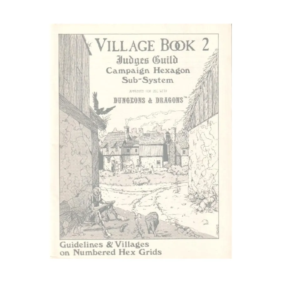 Village Book #2 (2nd Printing), Dungeons & Dragons Fantasy Supplements - Maps (Judges Guild), мягкая обложка
Village Book #2 (2nd Printing), Dungeons & Dragons Fantasy Supplements - Maps (Judges Guild), мягкая обложка