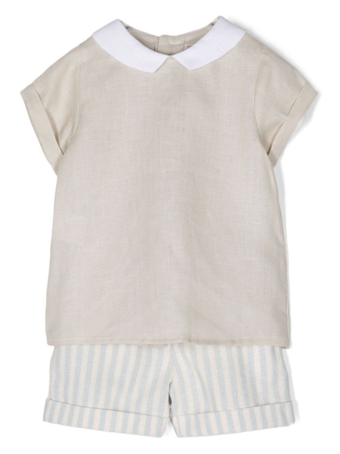 La Stupenderia комплект из футболки и шортов с контрастным воротником, нейтральный цвет
La Stupenderia комплект из футболки и шортов с контрастным воротником, нейтральный цвет