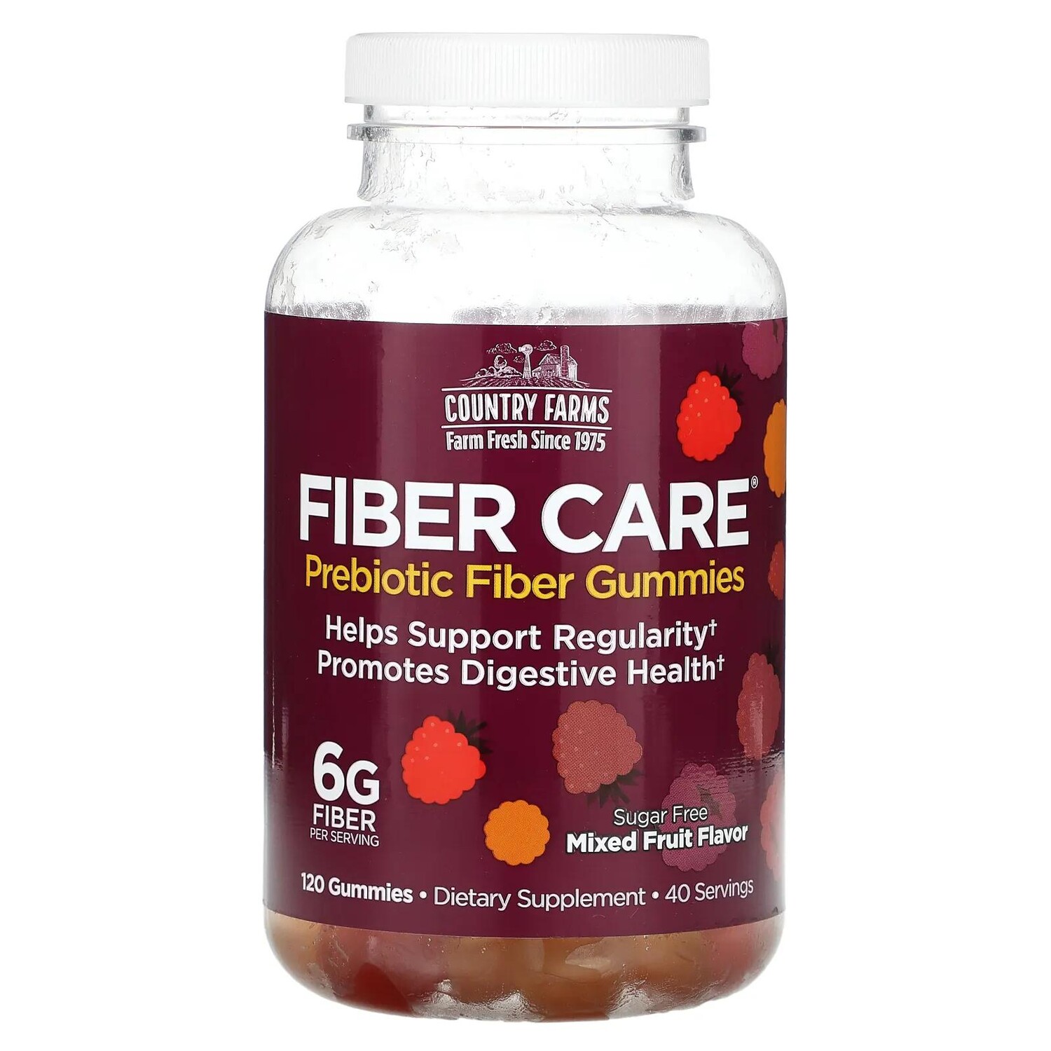 Country Farms Fiber Care жевательные мармеладки с пребиотической клетчаткой фруктовое ассорти 120 жевательных таблеток
Country Farms Fiber Care жевательные мармеладки с пребиотической клетчаткой фруктовое ассорти 120 жевательных таблеток