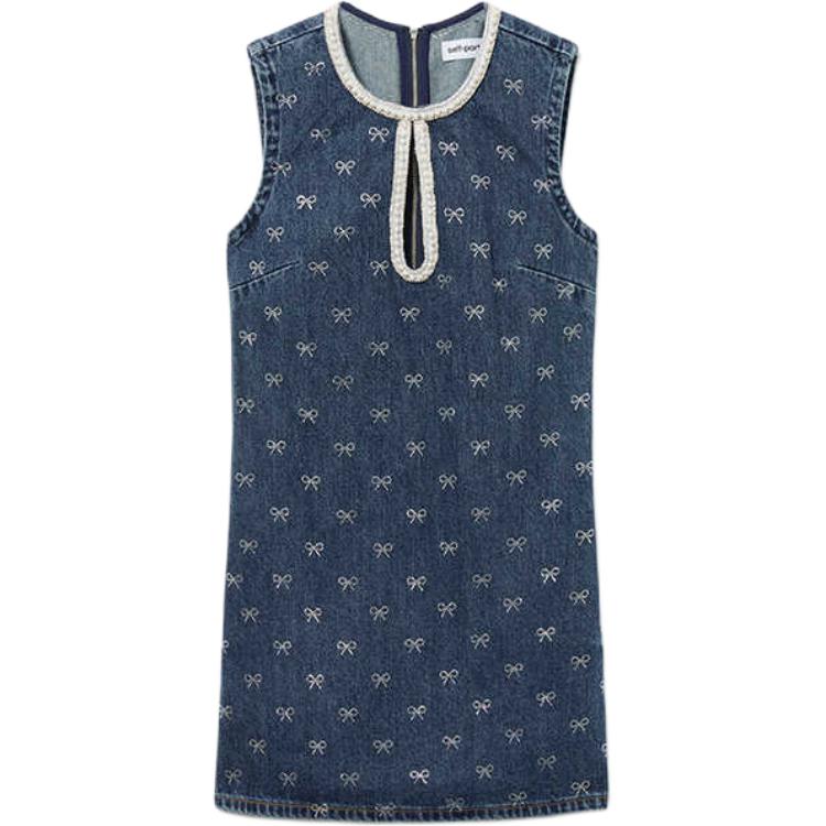 Self-portrait Женское платье-самострел без рукавов denim blue
Self-portrait Женское платье-самострел без рукавов denim blue