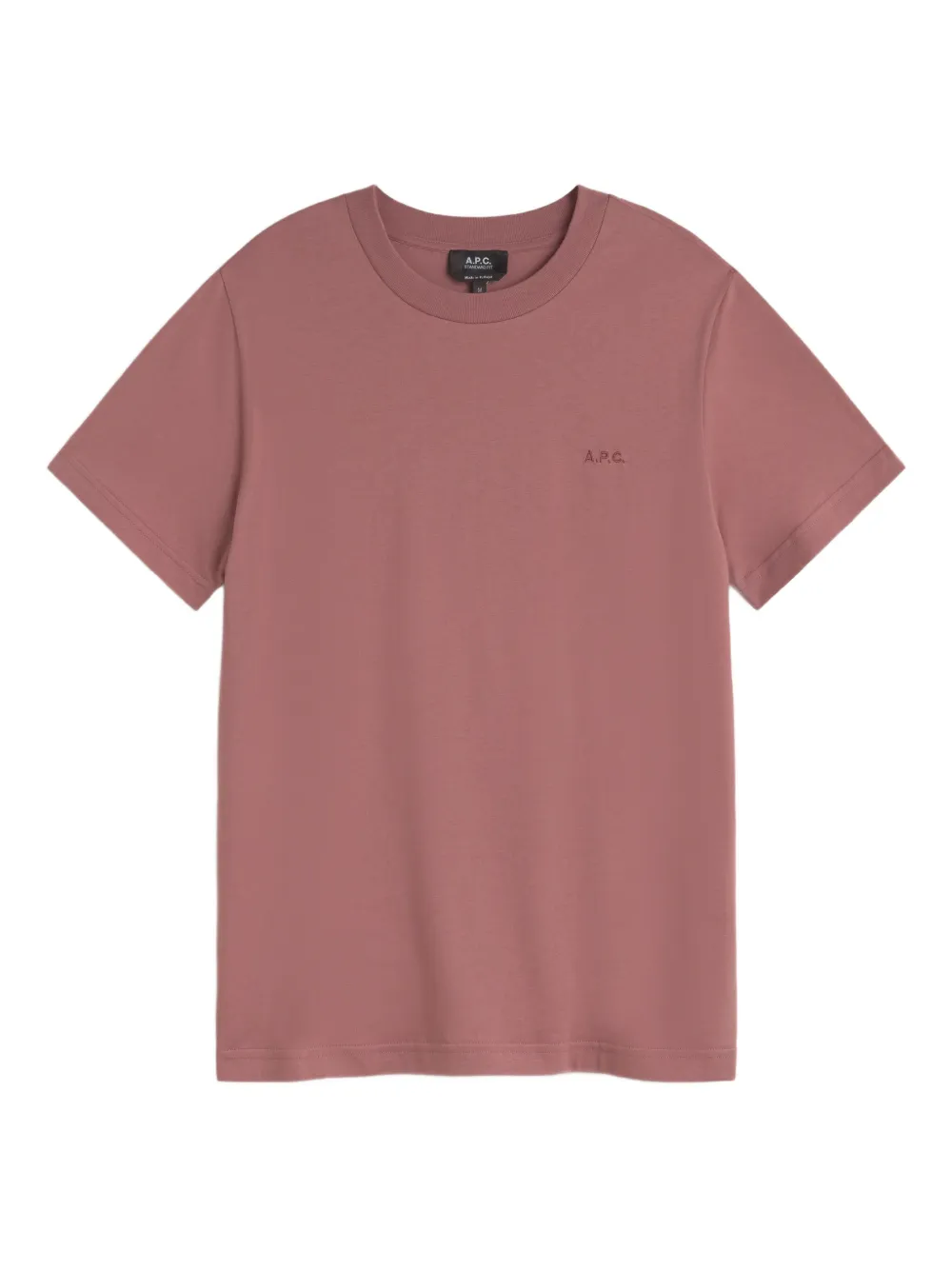 Футболка с вышитым логотипом A.P.C., розовый
Футболка с вышитым логотипом A.P.C., розовый
