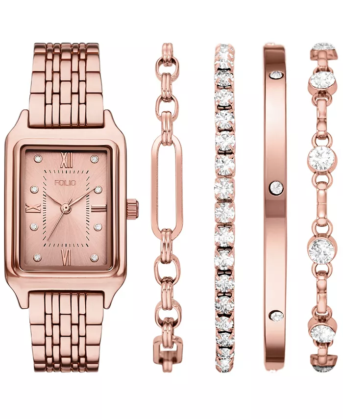 Женские часы Quartz с тремя стрелками из розового золота, комплект, 30мм Folio
Женские часы Quartz с тремя стрелками из розового золота, комплект, 30мм Folio