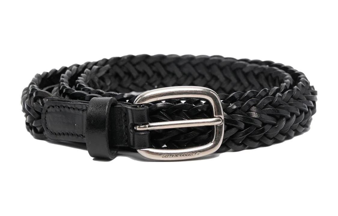 Golden Goose Плетеный ремень с декоративной пряжкой, Black
Golden Goose Плетеный ремень с декоративной пряжкой, Black
