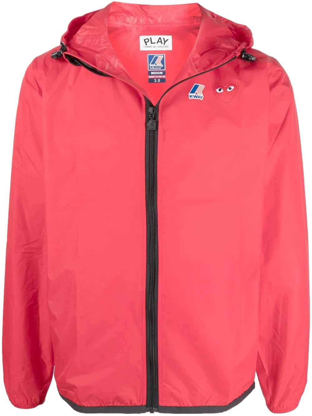 Куртка из коллаборации с K-Way Comme Des Garçons Play, красный
Куртка из коллаборации с K-Way Comme Des Garçons Play, красный