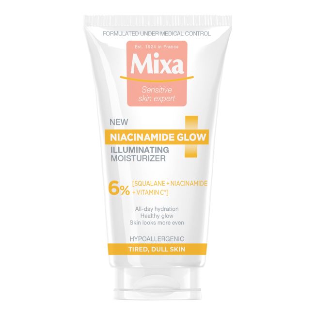 Ниацинамидный увлажняющий крем для лица, придающий сияние Mixa, 50 мл
Ниацинамидный увлажняющий крем для лица, придающий сияние Mixa, 50 мл