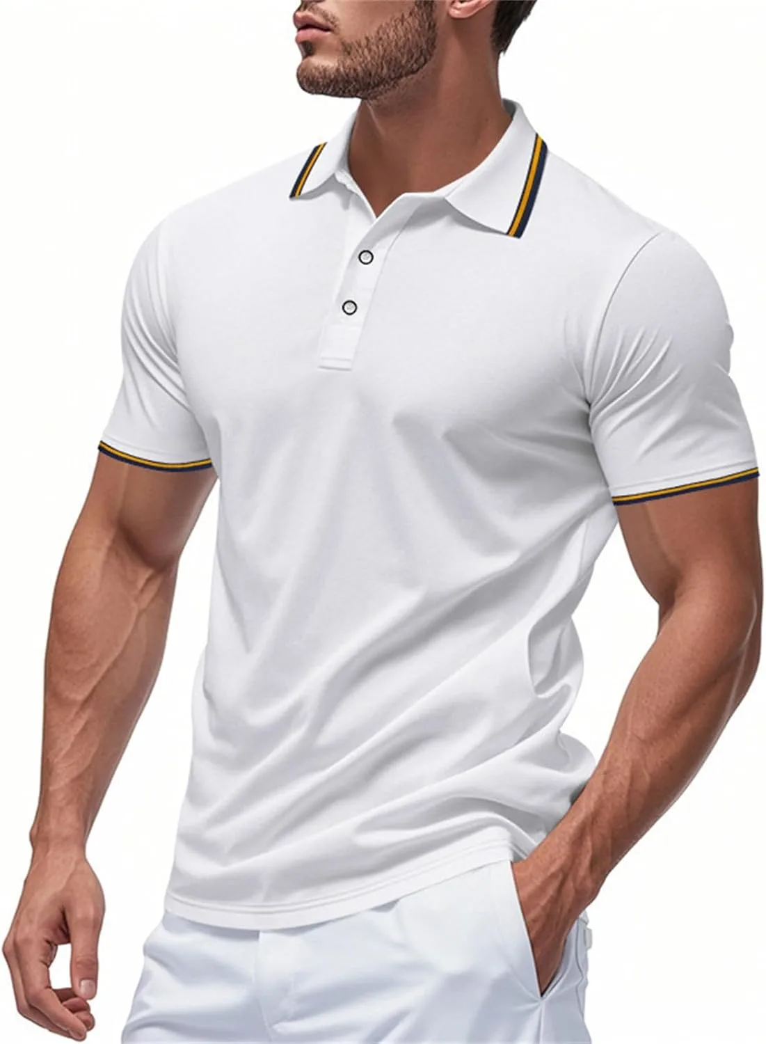 Рабочая поло мужская Dry Fit с лацканом и коротким рукавом
Рабочая поло мужская Dry Fit с лацканом и коротким рукавом