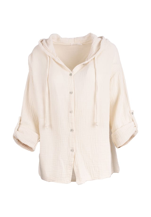 Блузка муслиновая Камила блузка свободного покроя из 100% хлопка: короткие рукава и с капюшоном Seasons Of April, бежевый
Блузка муслиновая Камила блузка свободного покроя из 100% хлопка: короткие рукава и с капюшоном Seasons Of April, бежевый