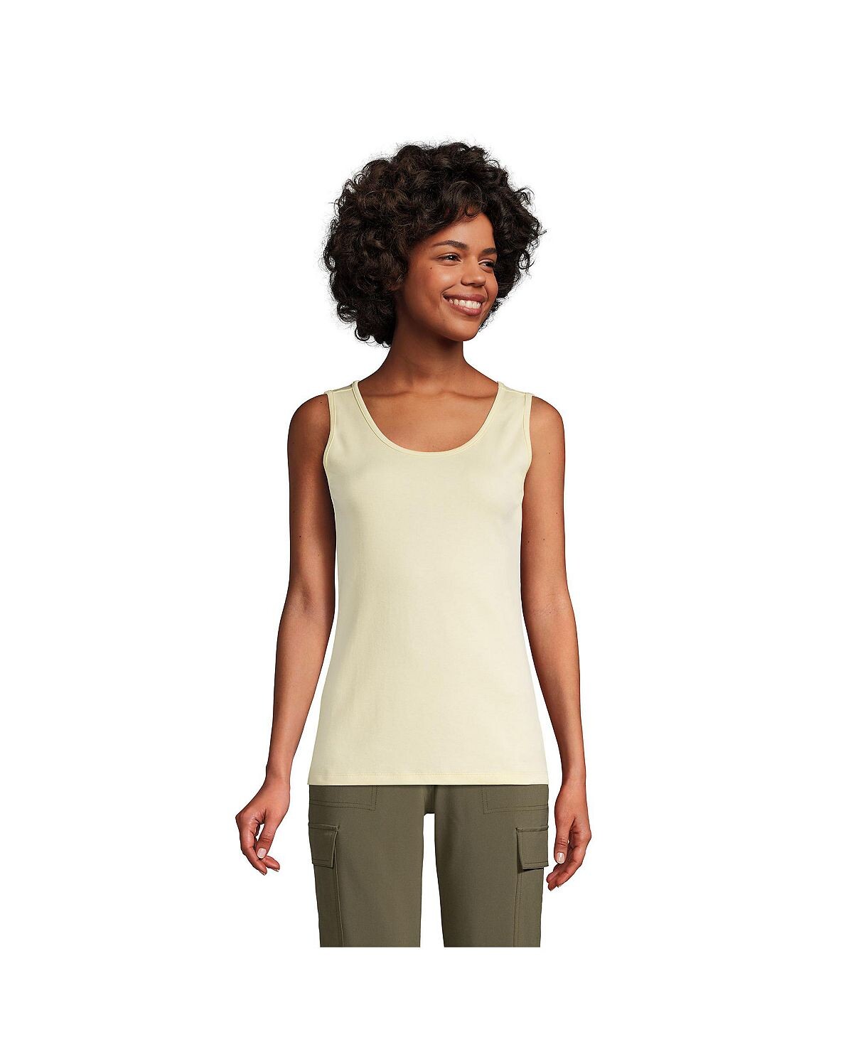 Женская хлопковая майка на бретелях Lands' End
Женская хлопковая майка на бретелях Lands' End