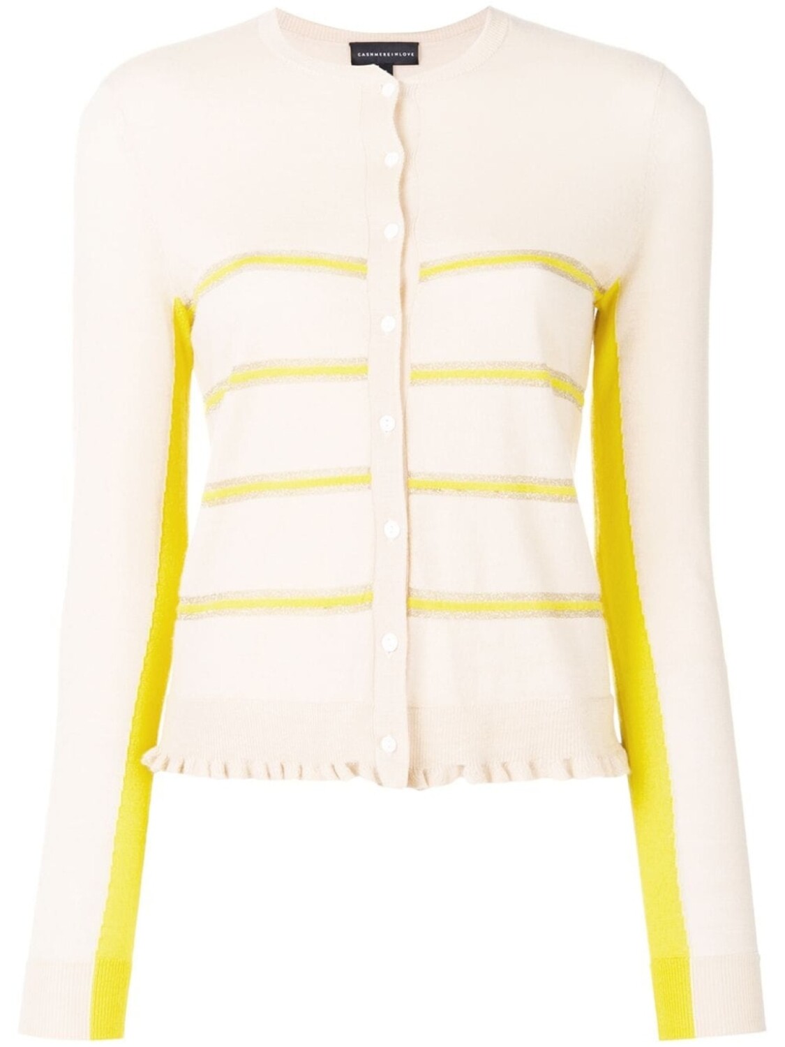 Укороченный полосатый кардиган 'Capucine' Cashmere In Love, бежевый
Укороченный полосатый кардиган 'Capucine' Cashmere In Love, бежевый