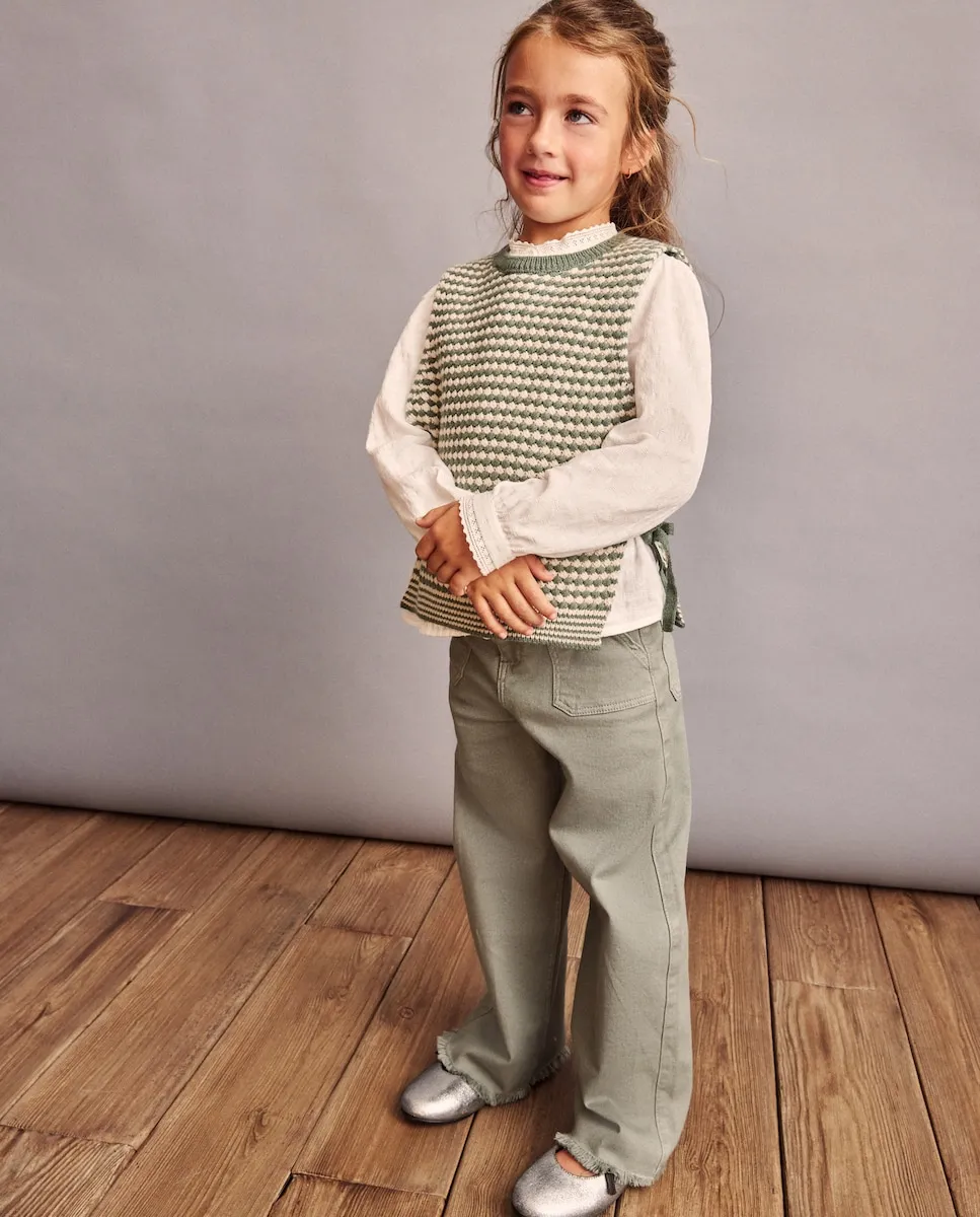 Джинсы для девочки с прямым карманом и потертым низом Coconut El Corte Inglés, нежно-голубой
Джинсы для девочки с прямым карманом и потертым низом Coconut El Corte Inglés, нежно-голубой