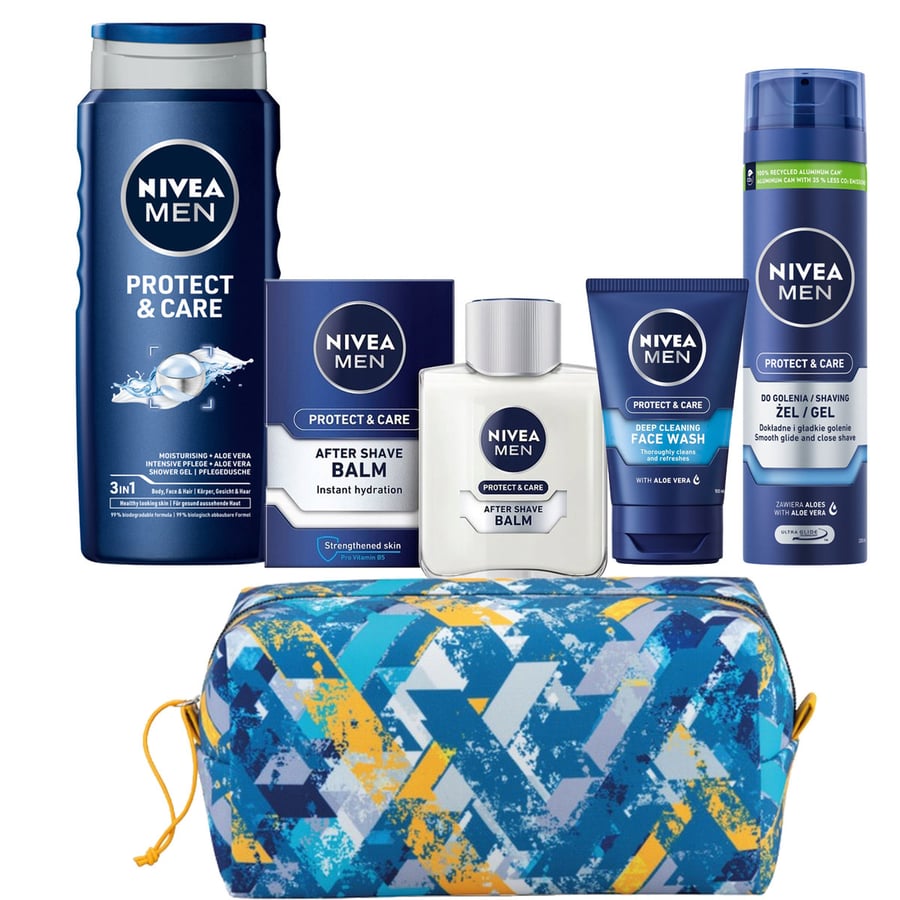Подарочный набор Nivea Men Protect & Care для мужчин, косметичка
Подарочный набор Nivea Men Protect & Care для мужчин, косметичка
