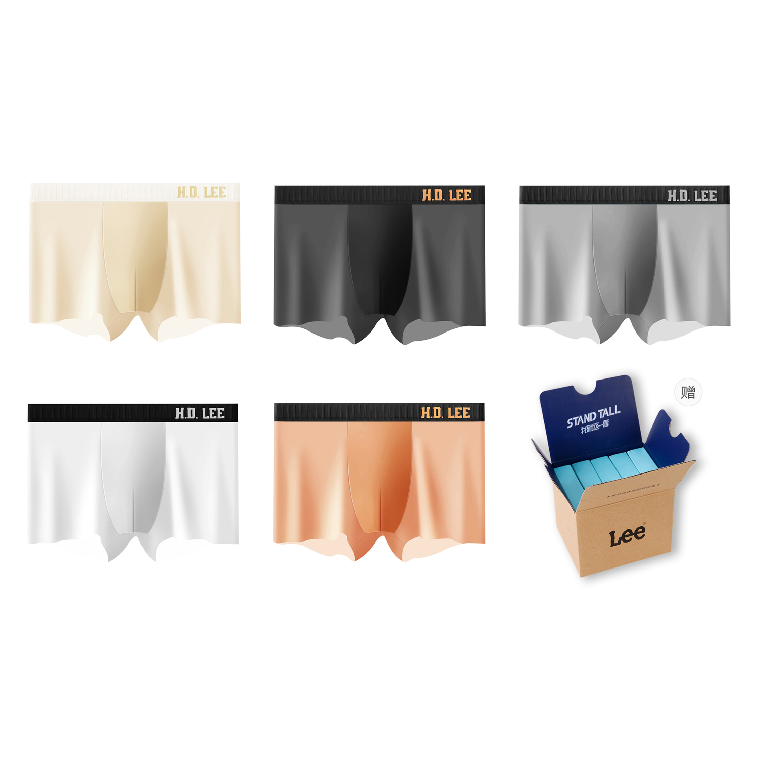Lee Подарочный набор мужского белья 5 пар
Lee Подарочный набор мужского белья 5 пар