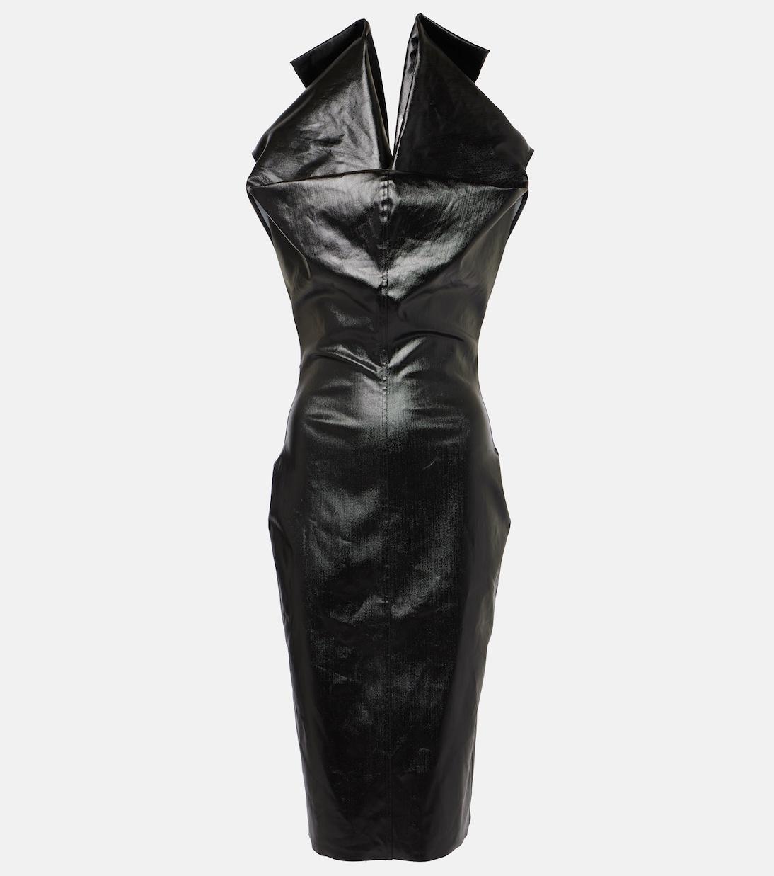 Платье из смесовой хлопковой ткани Rick Owens, черный
Платье из смесовой хлопковой ткани Rick Owens, черный