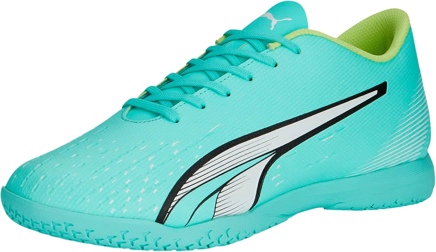 Мужские футбольные кроссовки Puma Ultra Play для игры в помещении, мятный/белый/желтый
Мужские футбольные кроссовки Puma Ultra Play для игры в помещении, мятный/белый/желтый