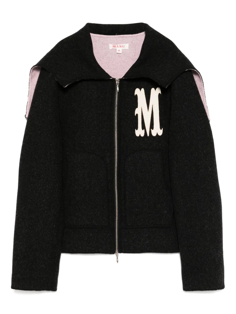 Куртка на молнии с воротником «летучая мышь» MASU, черный
Куртка на молнии с воротником «летучая мышь» MASU, черный