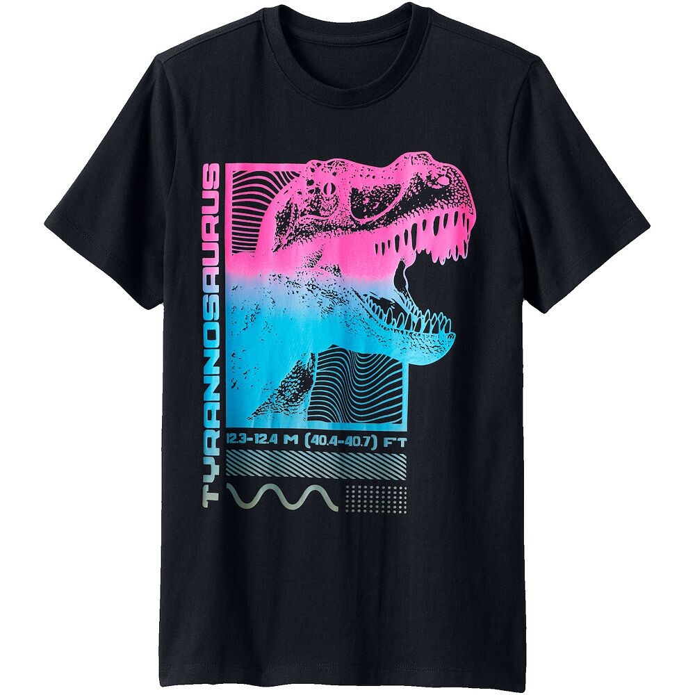 Футболка Lands' End Quirky с короткими рукавами и рисунком для мальчиков от 2 до 20 лет в цвете Regular и Husky, цвет Black Dino
Футболка Lands' End Quirky с короткими рукавами и рисунком для мальчиков от 2 до 20 лет в цвете Regular и Husky, цвет Black Dino