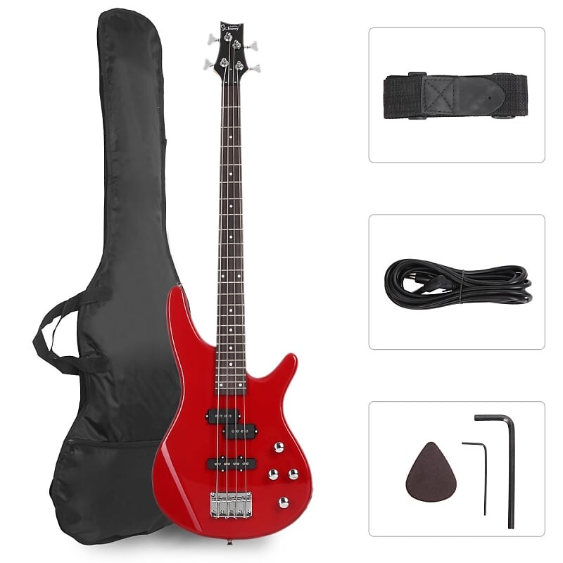Басс гитара Glarry GIB Bass Guitar Full Size 4 String Red
Басс гитара Glarry GIB Bass Guitar Full Size 4 String Red