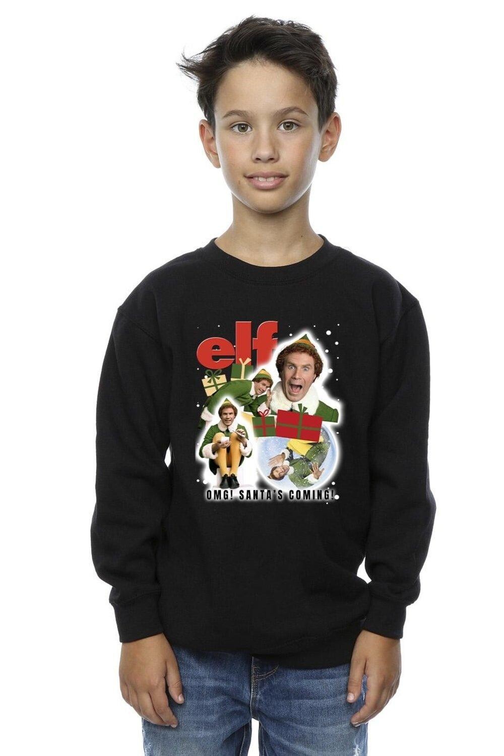 Толстовка Buddy с коллажем Elf, черный 
Толстовка Buddy с коллажем Elf, черный
