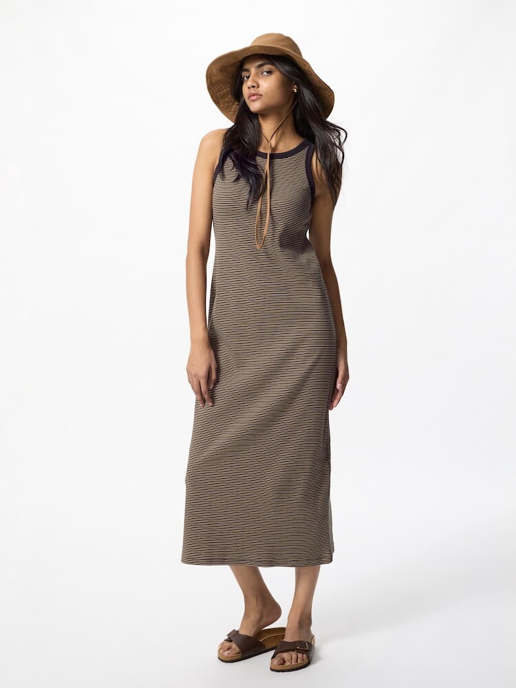 Платье с чашечками в рубчик полосатое Uniqlo, коричневый
Платье с чашечками в рубчик полосатое Uniqlo, коричневый