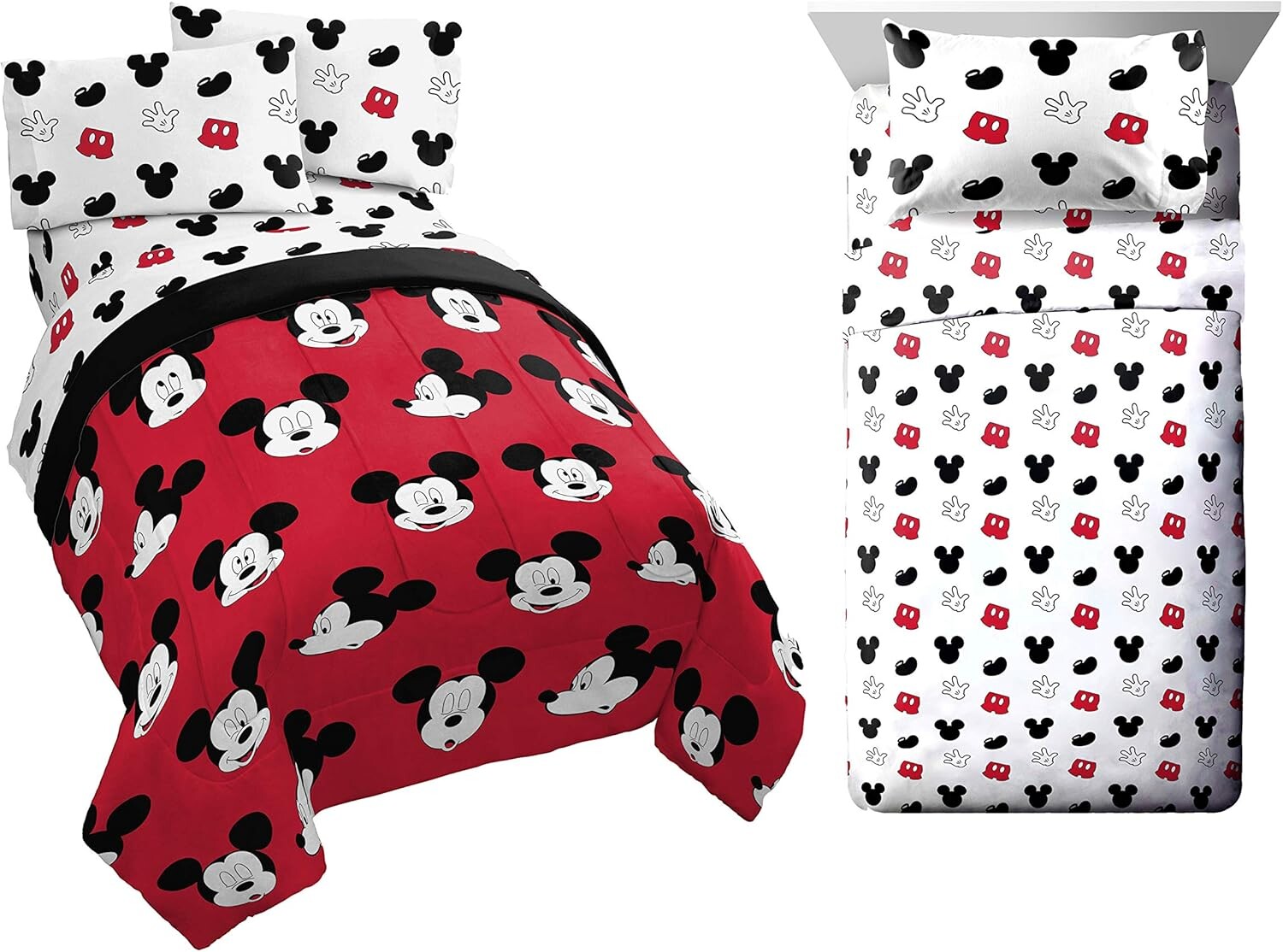 Комплект двойного постельного белья Jay Franco Disney Mickey Cute Faces из 7 предметов — включает комплект постельного белья и комплект простыней
Комплект двойного постельного белья Jay Franco Disney Mickey Cute Faces из 7 предметов — включает комплект постельного белья и комплект простыней