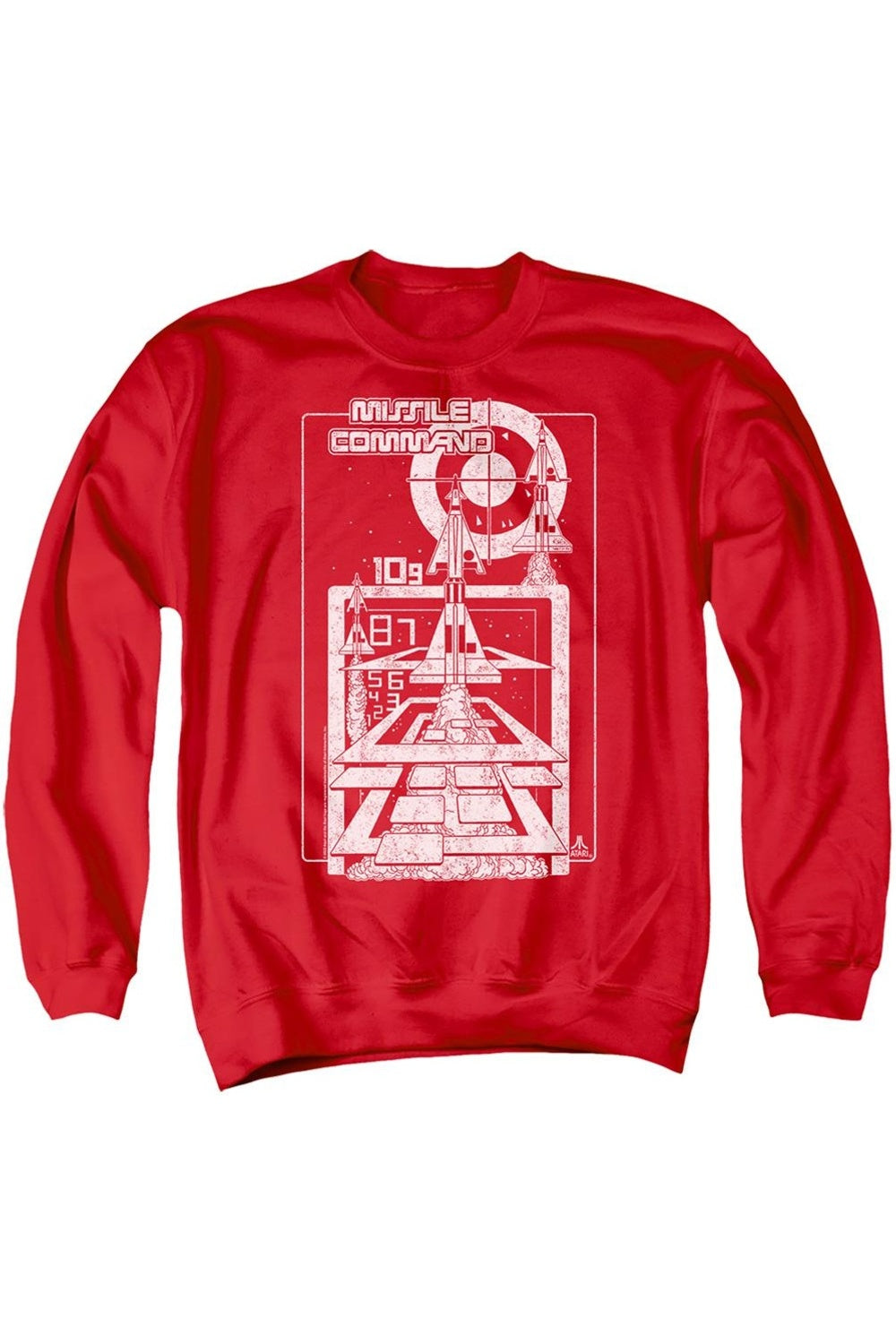 Толстовка Atari Lift Off для взрослых с круглым вырезом Gildan, красный 
Толстовка Atari Lift Off для взрослых с круглым вырезом Gildan, красный